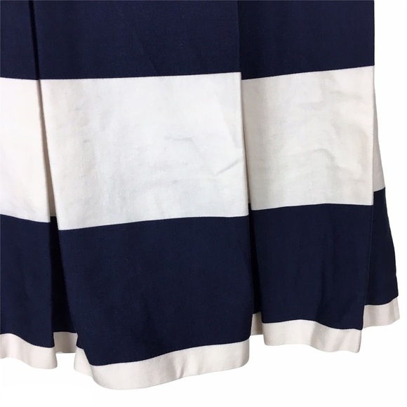 ASOS Skater Dress Stripe Fit Flare Skirt Colorblock Wedding Guest Attire Size 8 - Picture 10 of 13